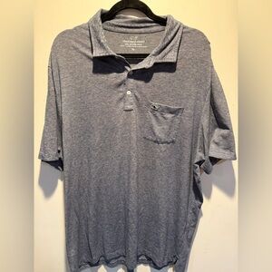 Vineyard Vines Edgartown Navy/Gray Polo Shirt Casual Comfort
